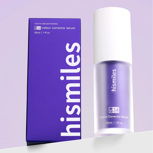 Flash Sale Ending Soon💥Hismiles v34 Colour Corrector - Tooth Stain Concealer, Teeth Brightening Booster, Purple Toothpaste
