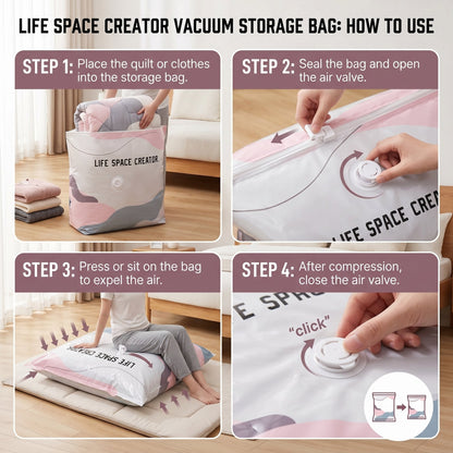 🛩️Last day promotion/ 📦 Large-Capacity Vacuum Bags – No Pump Needed! 💨✨