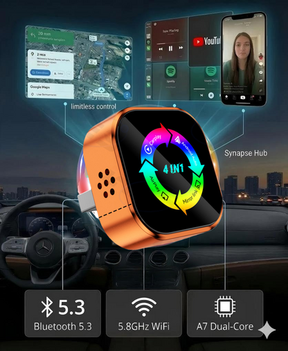 Rainmond Mini Cube 3.0 Wireless CarPlay/Android Auto Adapter