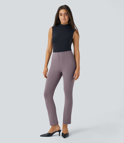 High Waisted Pocket Tapered Work Pants