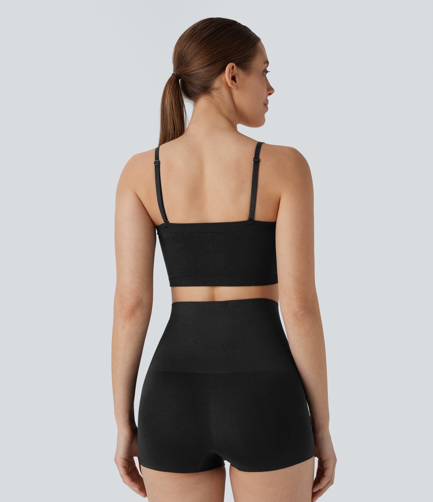 Seamless Flow Waffle Removable Strap Smoothing Lounge Tube Bra