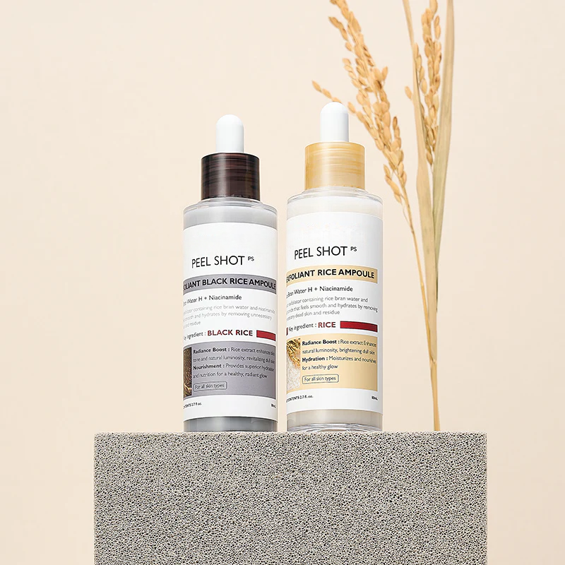 Peel Shot Glow Rice Ampoule Duo – Brightening & Moisturizing Serum