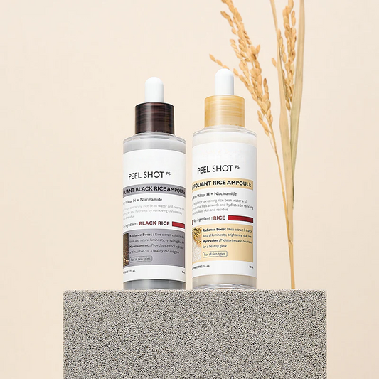 Peel Shot Glow Rice Ampoule Duo – Brightening & Moisturizing Serum