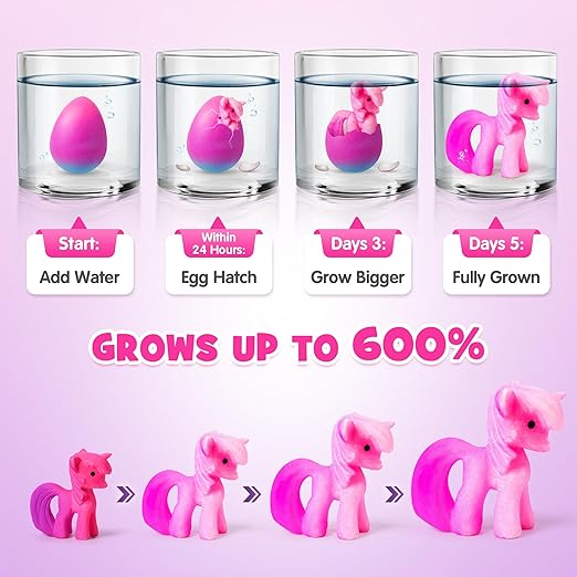 🔥Limited Time 65% Off✨6 Pack Hatching Growing Unicorn Eggs 🦄