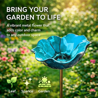 🔥2026 Mother's Day Gifts 50% Off🔥Handmade Metal Flower Garden Stake🐦