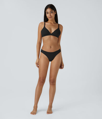High Stretch Low Rise Solid Lounge Thong