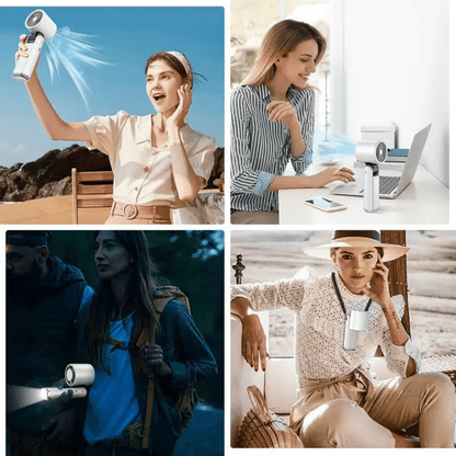 🌀Summer Hot Sale- Multifunction Portable Handheld Turbo Ice-Cooling Fan | AC-Like Gel Pad Tech❄️