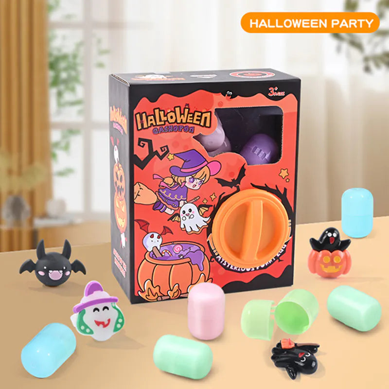 Natural Halloween-Themed Crystal Carvings | Surprise Gacha Machine