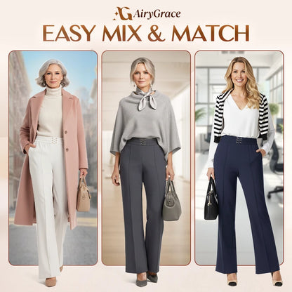 AiryGrace - LAST DAY 70% OFF - Perfect Drape High-Rise Ultra Soft Pull-On Pants