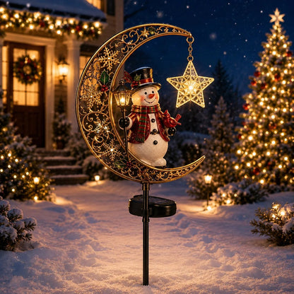 🔥50% OFF– Solar garden light “Christmas Moon”“ 🎄✨