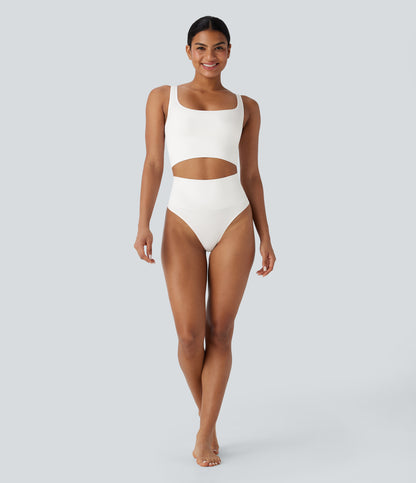 Seamless Flow High Waisted Tummy Control Lounge Shapewear Thong