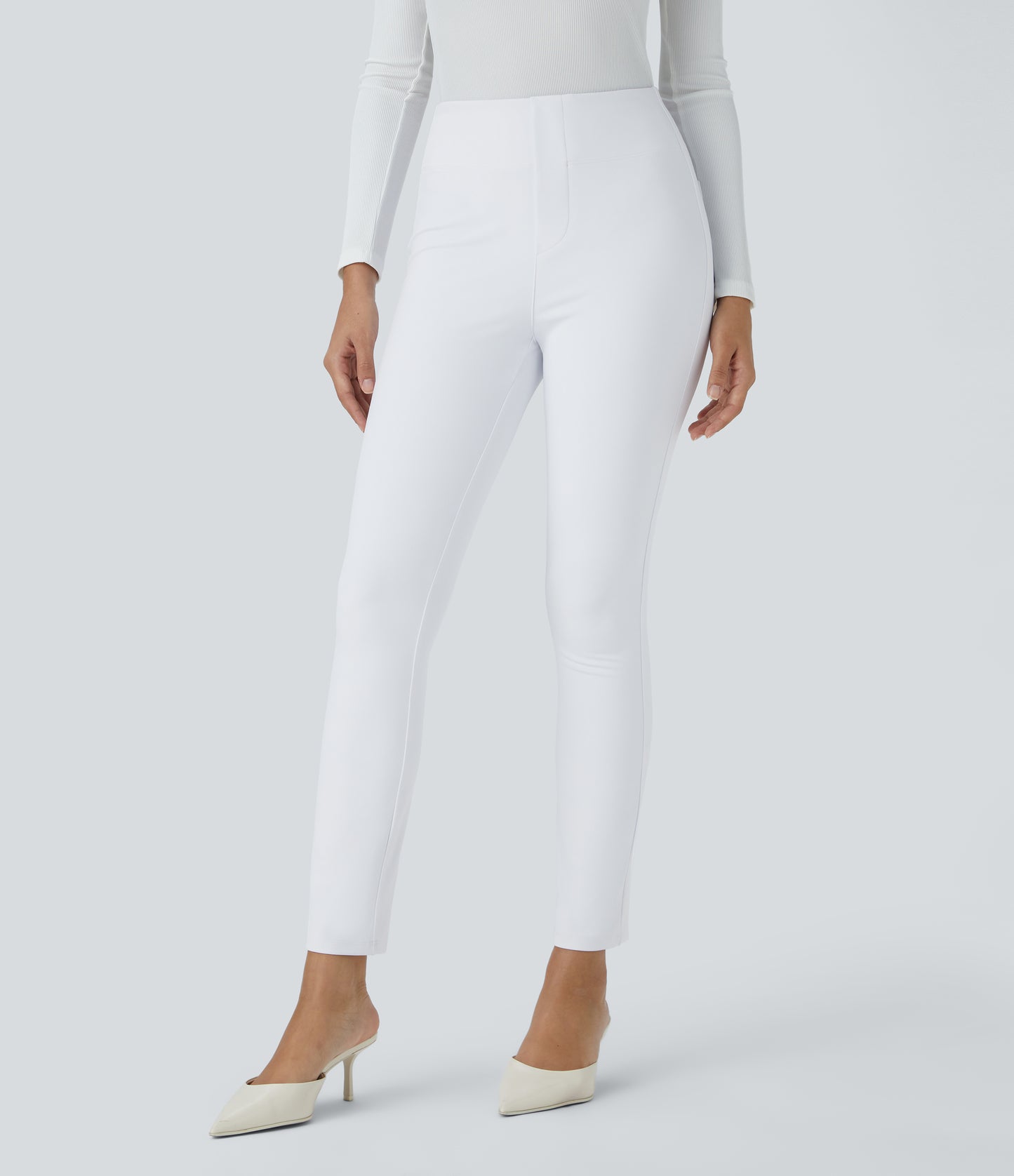 High Waisted Pocket Tapered Work Pants