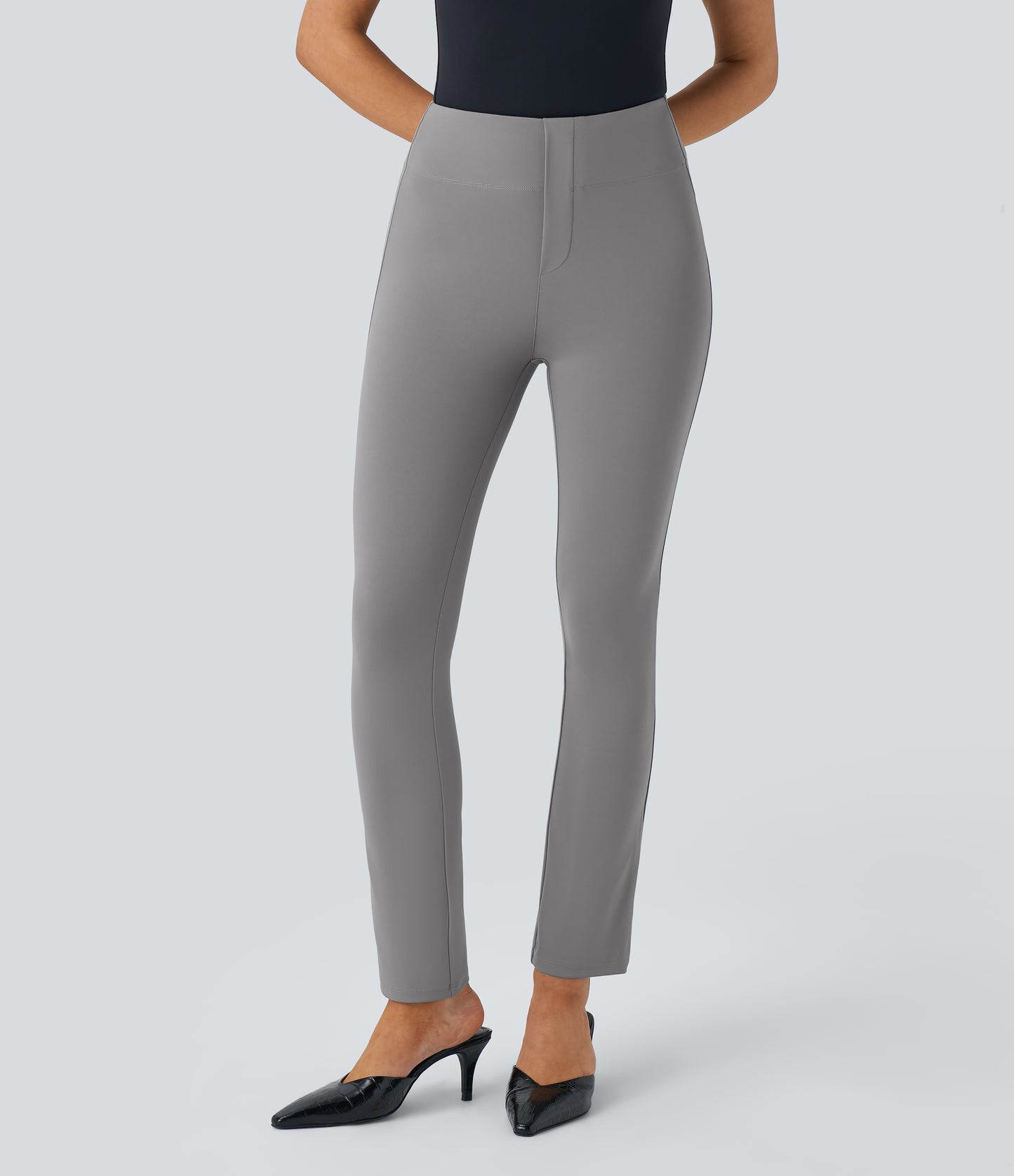 High Waisted Pocket Tapered Work Pants