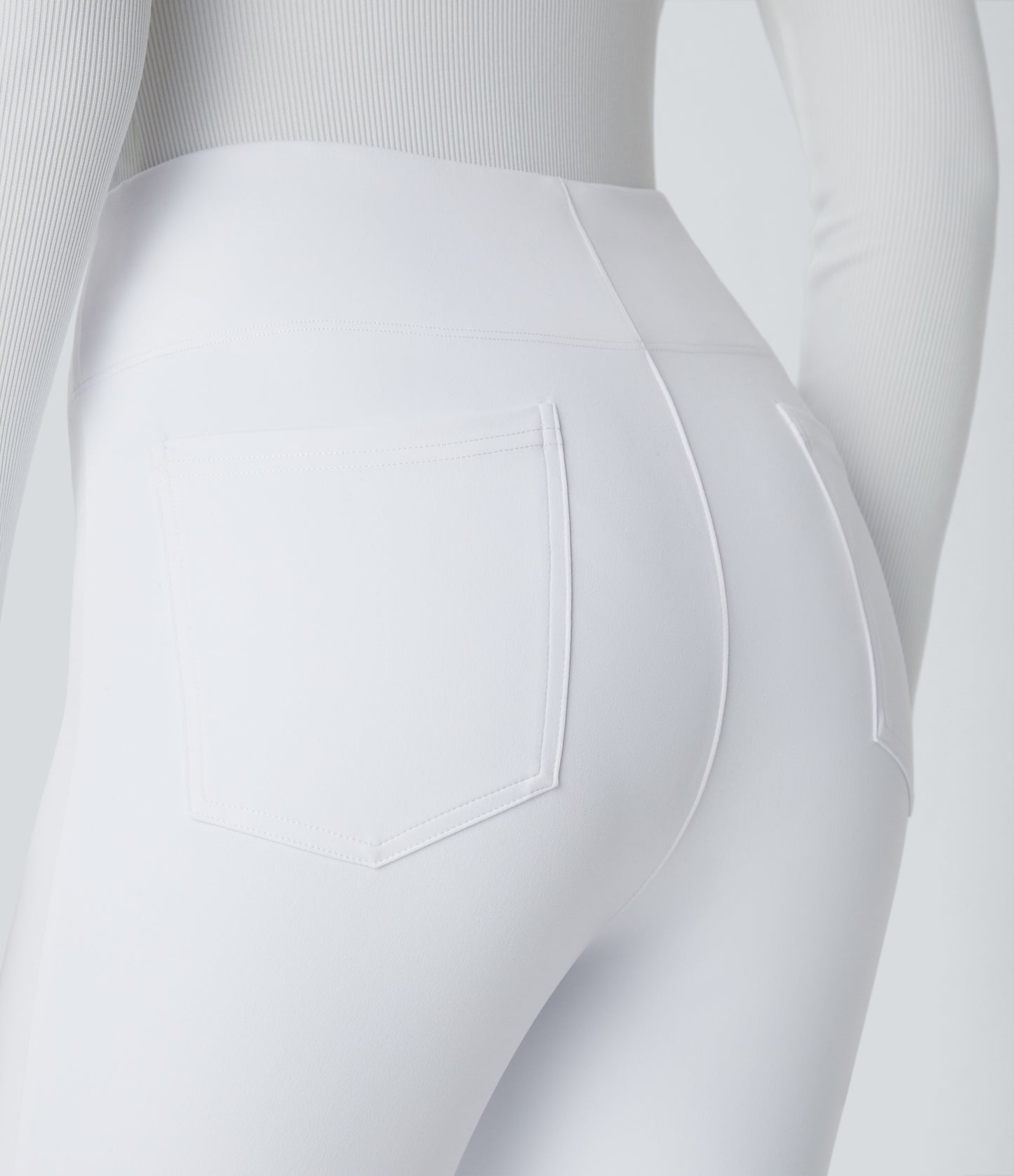 High Waisted Pocket Tapered Work Pants