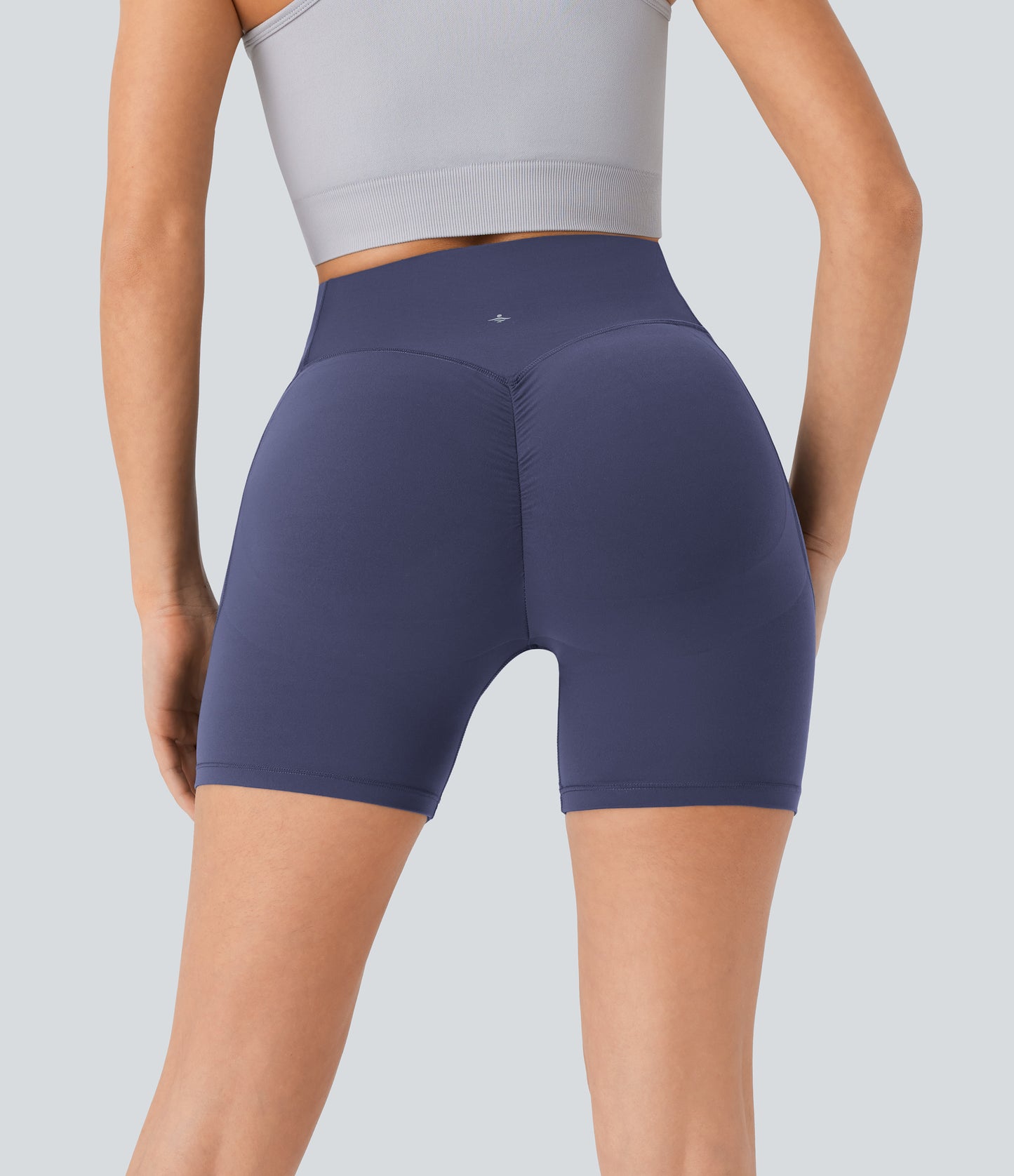 Høy midje, skrumpet rumpeløftende, magekontroll, formende sidelommer, treningsbiker-shorts 12,5 cm