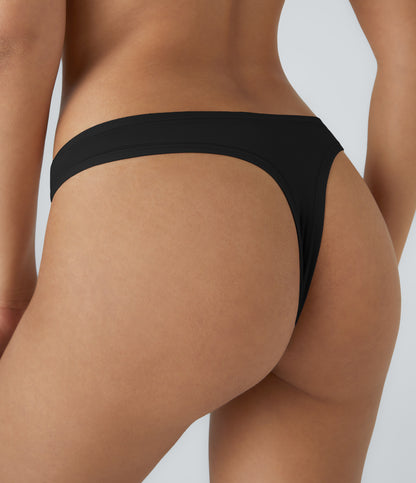 High Stretch Low Rise Solid Lounge Thong
