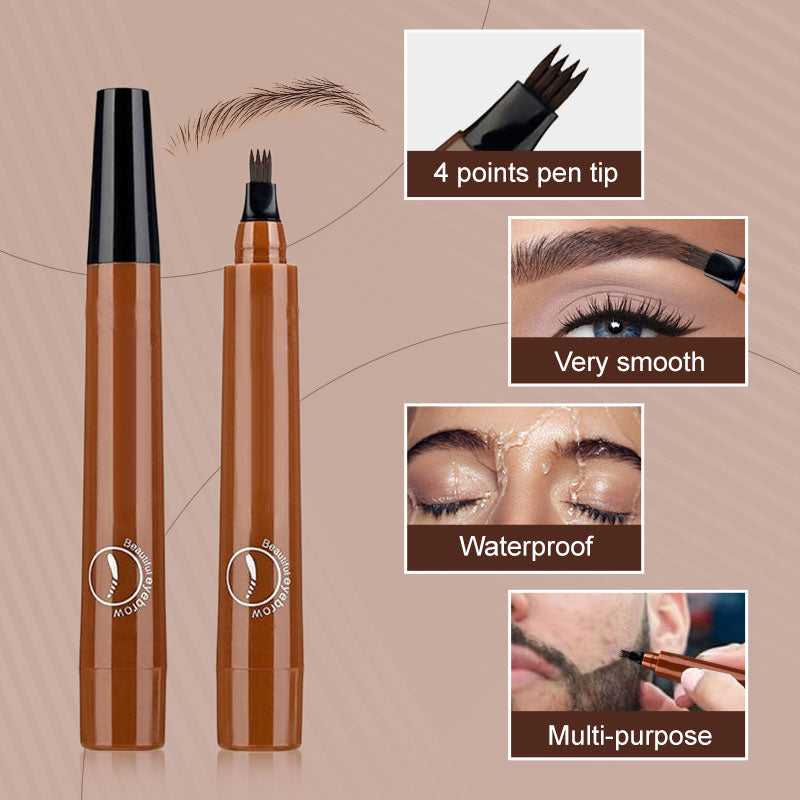 Waterproof Four-tip Beard and Eyebrow Pen✨