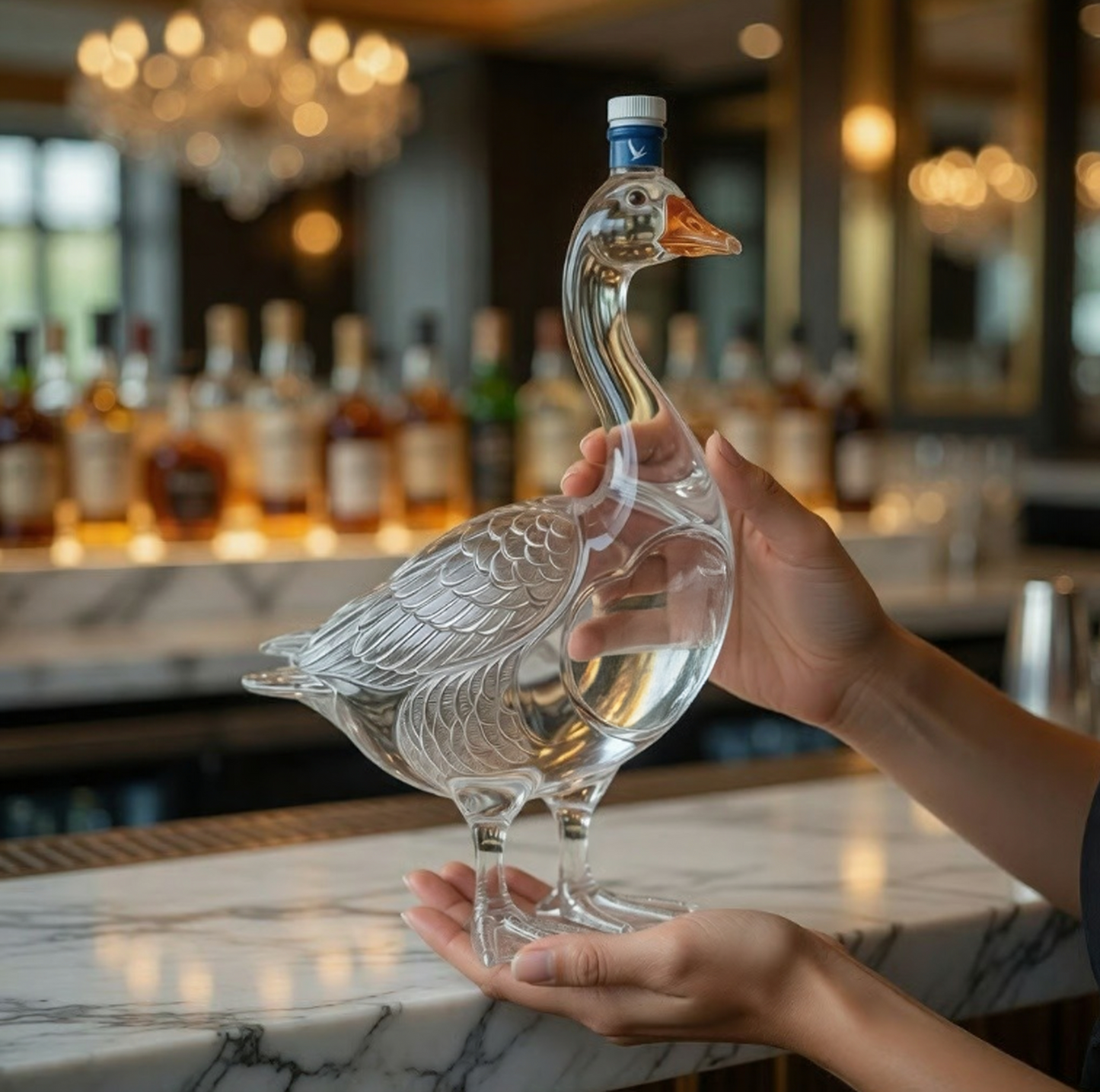 🎁 Last Day 60% OFF 🔥 Grey Goose Vodka 3D Sculpted Grey Goose Bottle