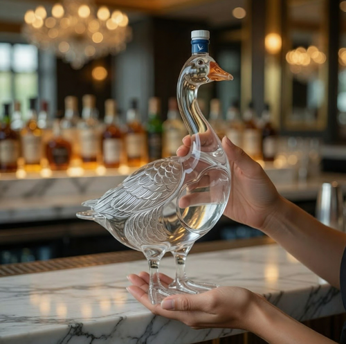 🎁 Last Day 60% OFF 🔥 Grey Goose Vodka 3D Sculpted Grey Goose Bottle