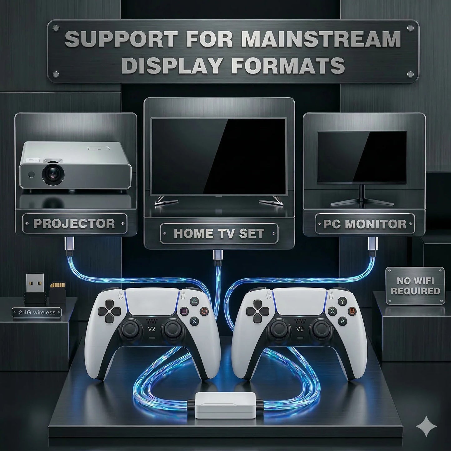 2026 Newest RETRO DOCK V2 !!              [ 40,000+ NOSTALGIC GAMES + 2 FREE CONTROLLERS ]