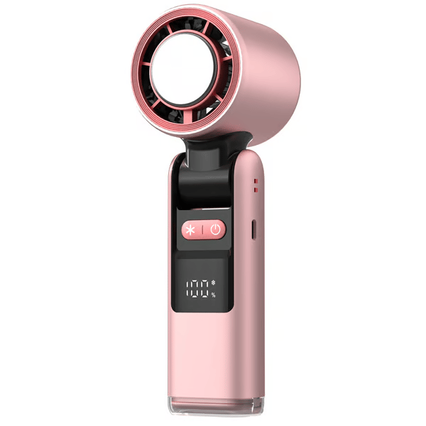 🌀Summer Hot Sale- Multifunction Portable Handheld Turbo Ice-Cooling Fan | AC-Like Gel Pad Tech❄️