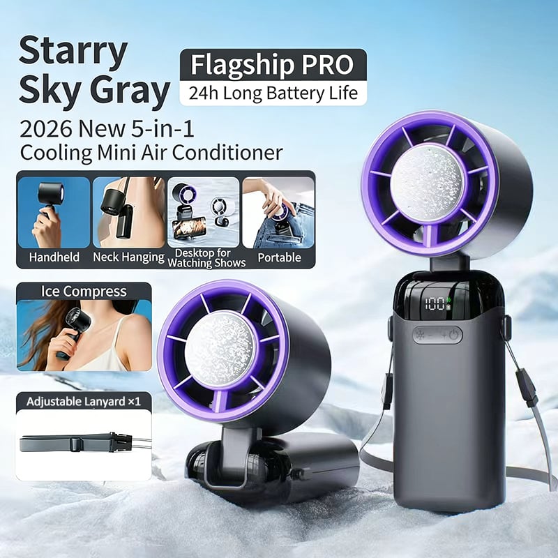 🔥Ends Today: 70% OFF! 🔥2026 Flagship 5-in-1 Foldable Handheld Cooling Fan