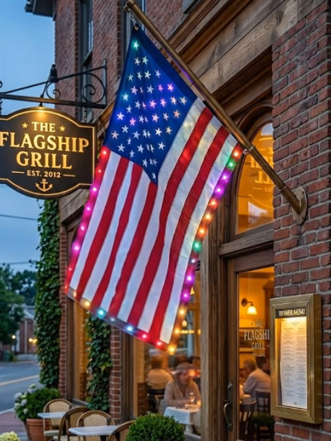 🦅 Illuminated 250th Anniversary USA Commemorative Flag - Premium LED Edition (3x5 Ft)