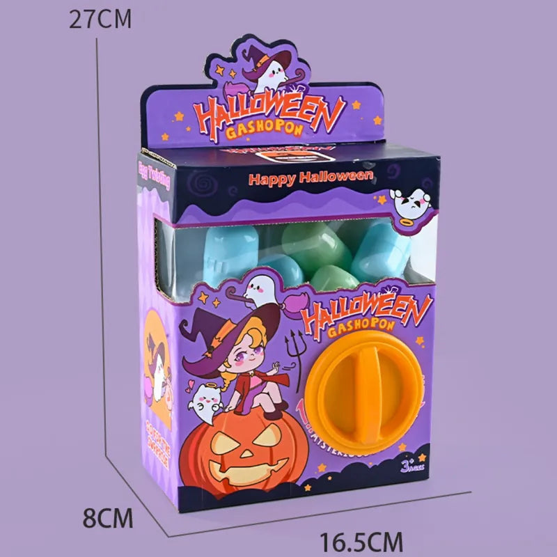 Natural Halloween-Themed Crystal Carvings | Surprise Gacha Machine