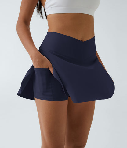 Pocket 2-in-1 Cool Touch Tennis Skirt-Lucid-Longer Length-UPF50+