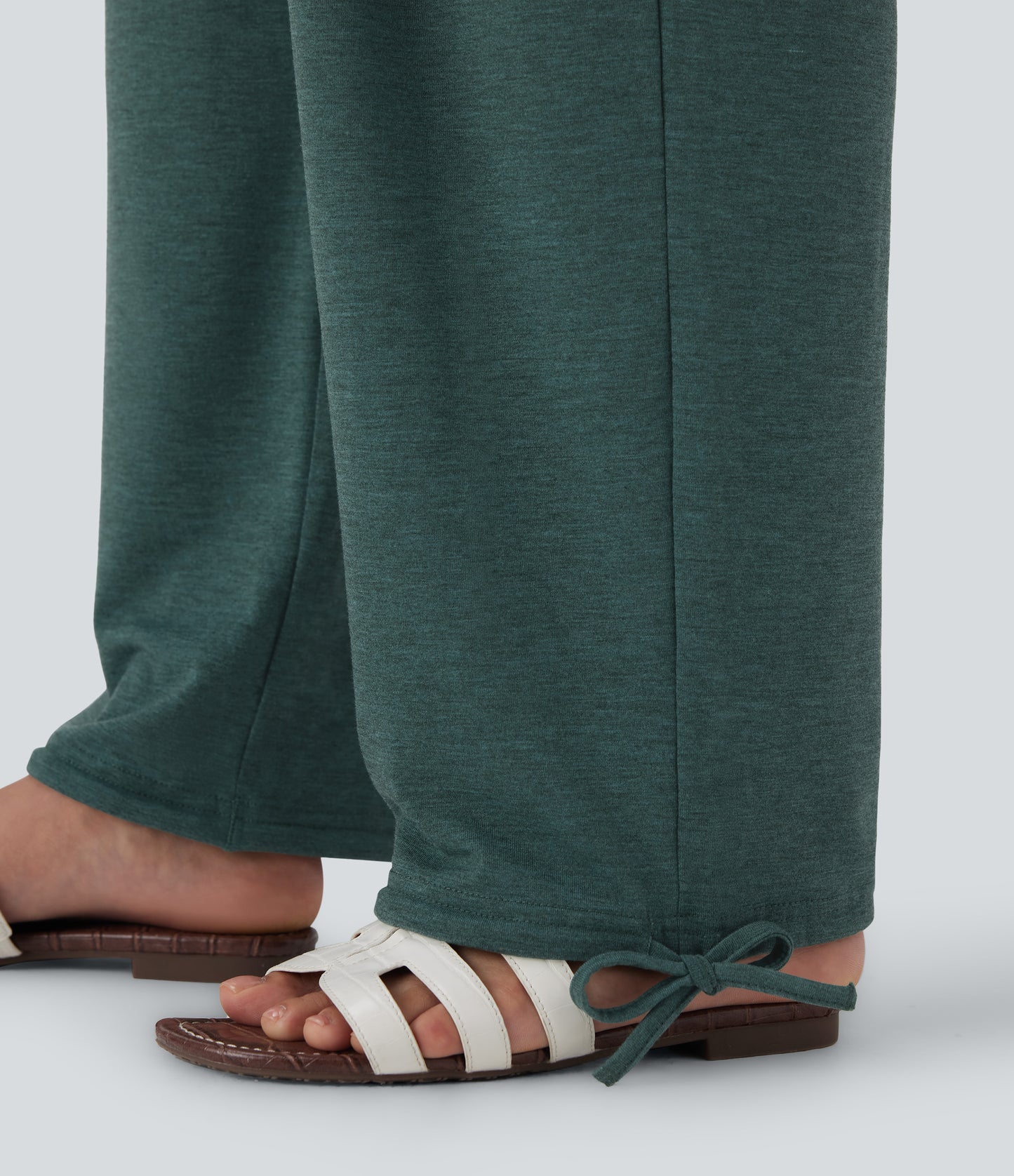 High Waisted Pocket Drawstring Casual Joggers