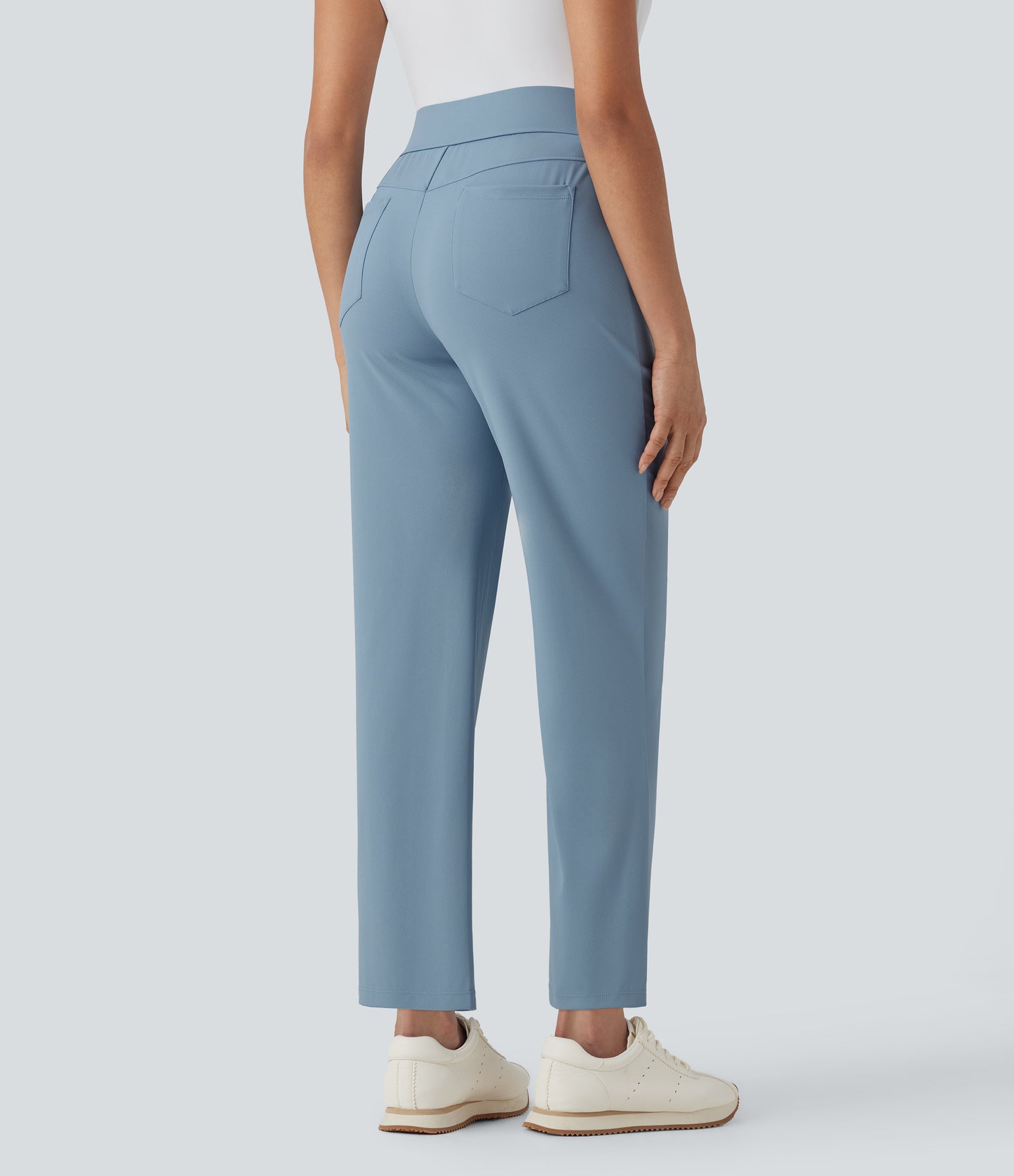 Mid High Waisted Pockets Quick Dry Golf Pants-Golf Tee-UPF40+