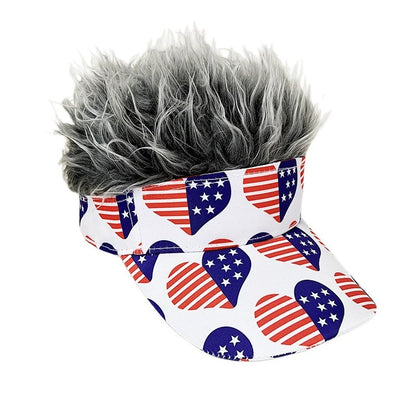 American Flag Wig Hat Celebrate 250 Years of American Heritage in Style!