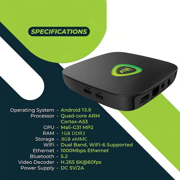 iTV Smart Box - No Monthly Fees | Free TV Box (Newest Model)