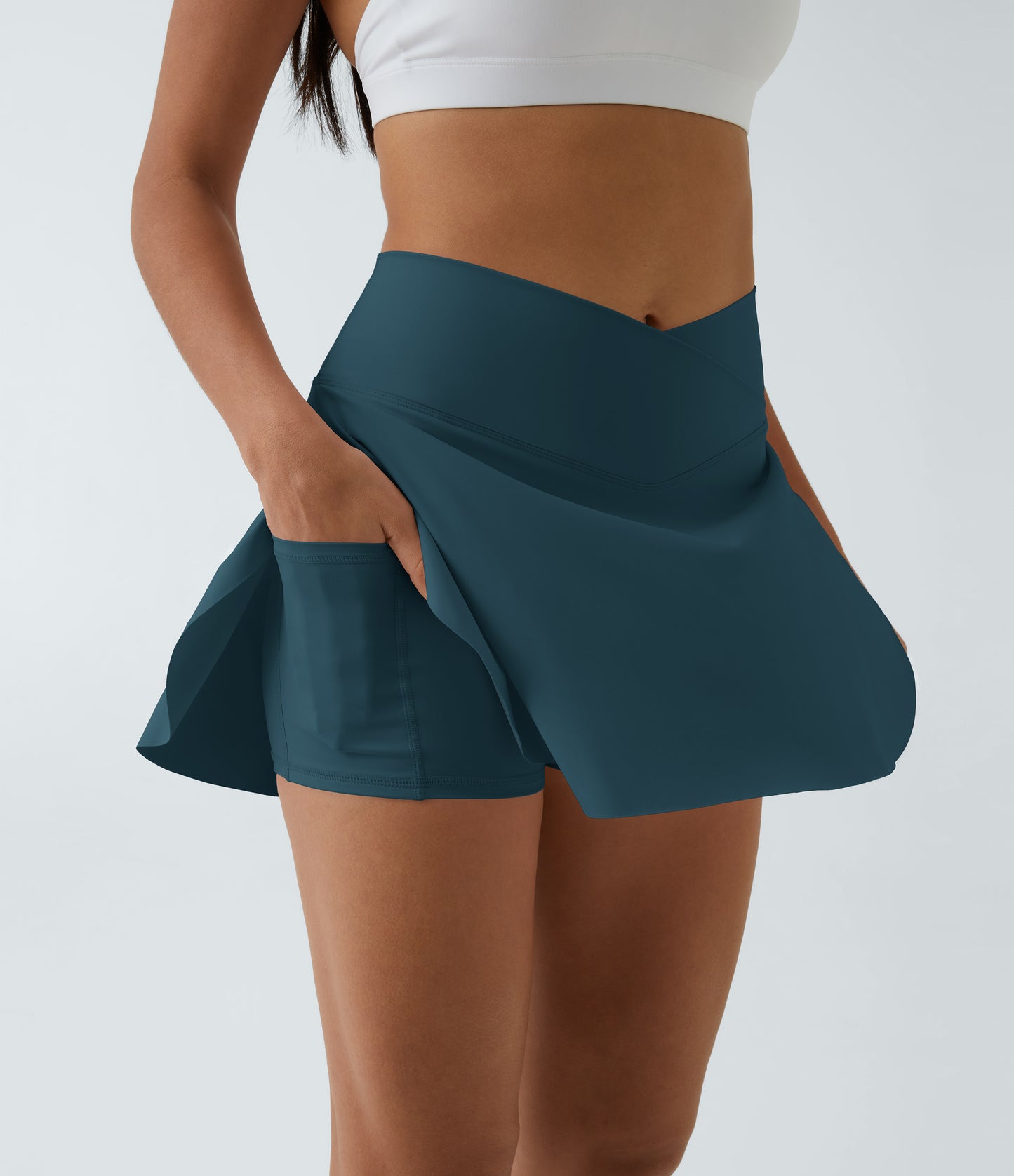 Pocket 2-in-1 Cool Touch Tennis Skirt-Lucid-Longer Length-UPF50+