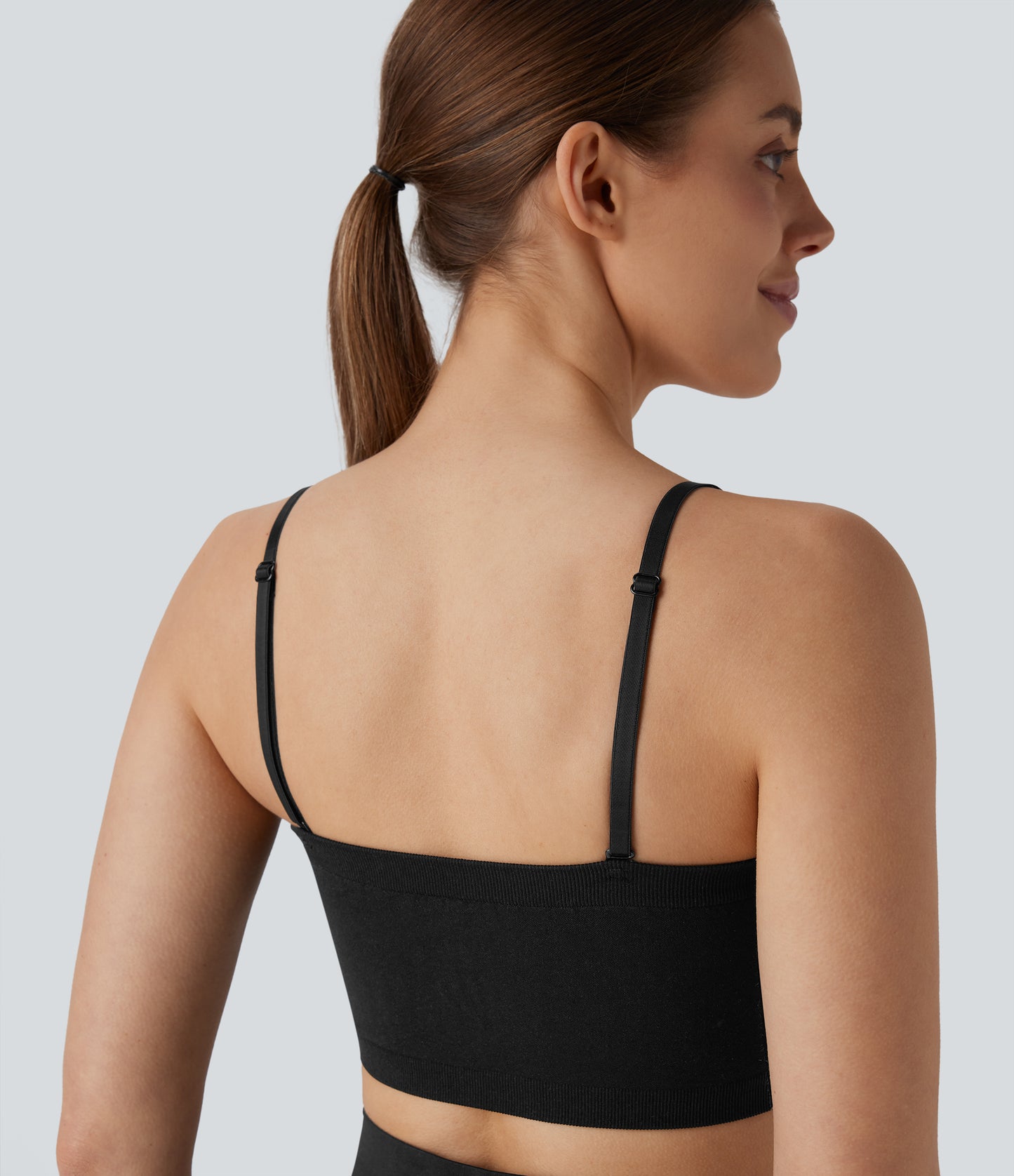 Seamless Flow Waffle Removable Strap Smoothing Lounge Tube Bra