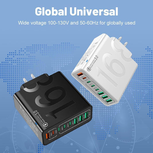 💎 50% OFF! 💎8-Port Smart USB-C & USB-A Fast Charging Hub for Phones & Tablets