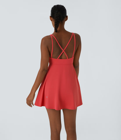 2-Piece Pocket Dance Active Dress