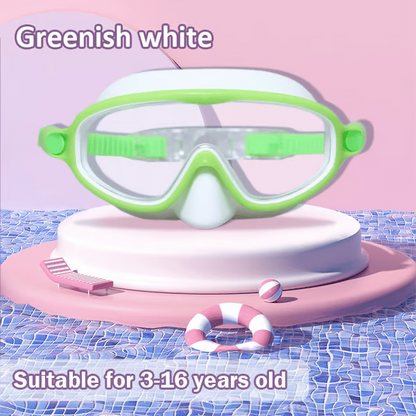 🏊‍♀️Last Day Buy 1 Get 1 Free🏊‍♀️-HD children's large frame waterproof and anti-fog swimming goggles