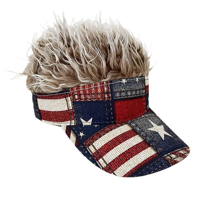 American Flag Wig Hat Celebrate 250 Years of American Heritage in Style!