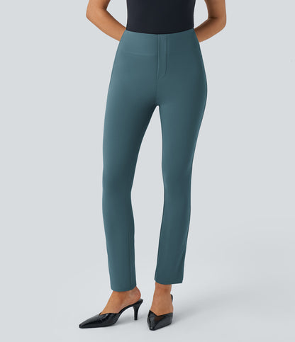 High Waisted Pocket Tapered Work Pants