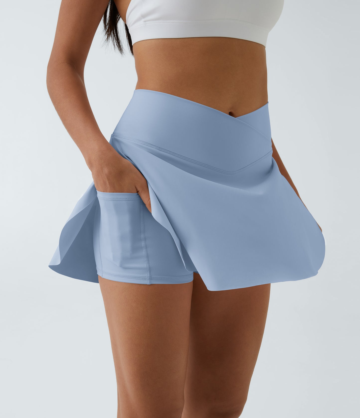 Pocket 2-in-1 Cool Touch Tennis Skirt-Lucid-Longer Length-UPF50+