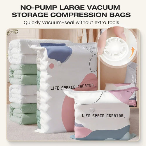 🛩️Last day promotion/ 📦 Large-Capacity Vacuum Bags – No Pump Needed! 💨✨