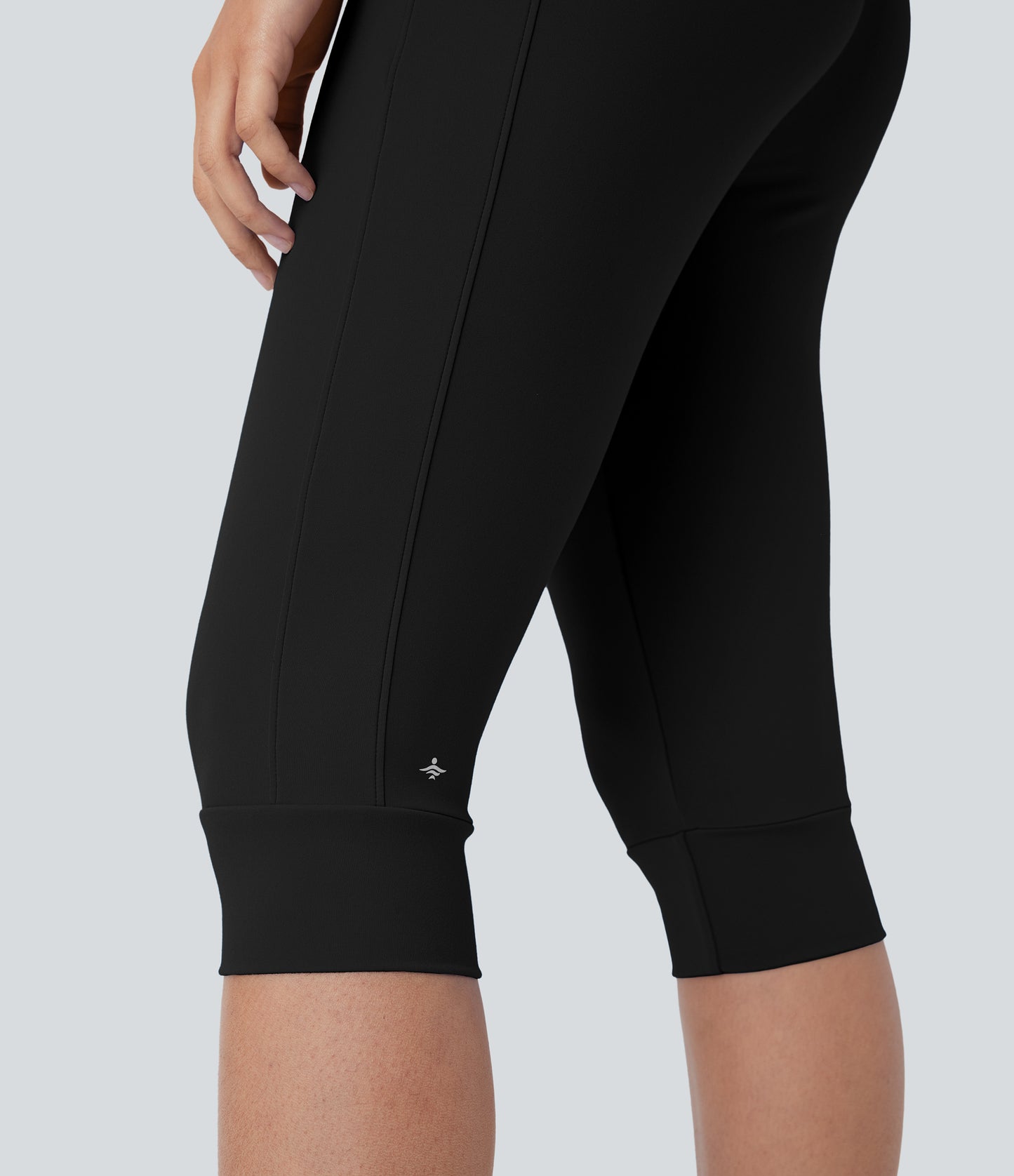 High Waisted Drawstring Pocket Yoga Pedal Pusher Joggers