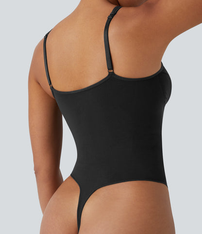 Seamless Flow Zipper Tummy Control Lounge Shapewear Bodysuit