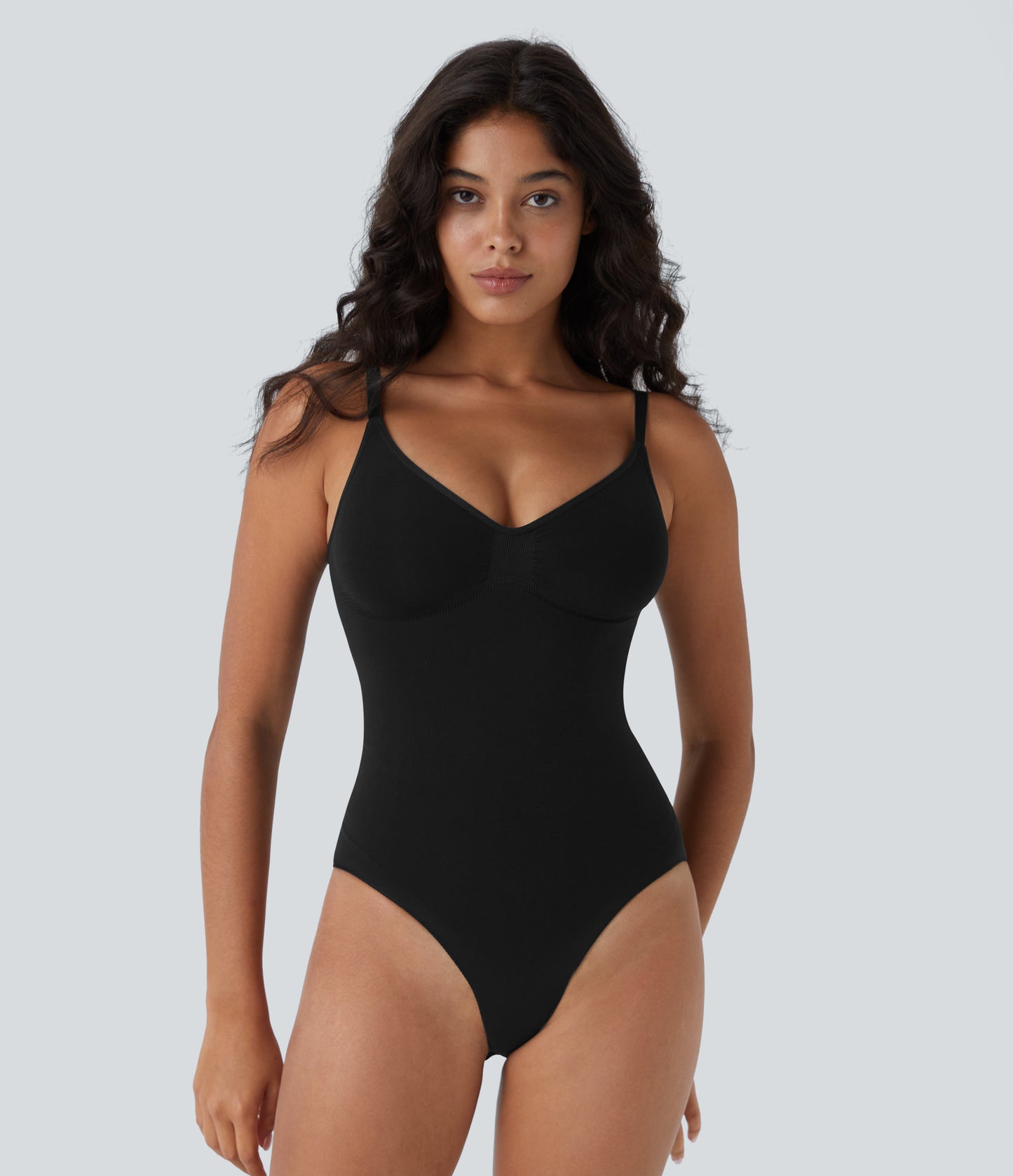 Seamless Flow Tummy Control Snap Closure Lounge Sculpting Shapewear Bodysuit