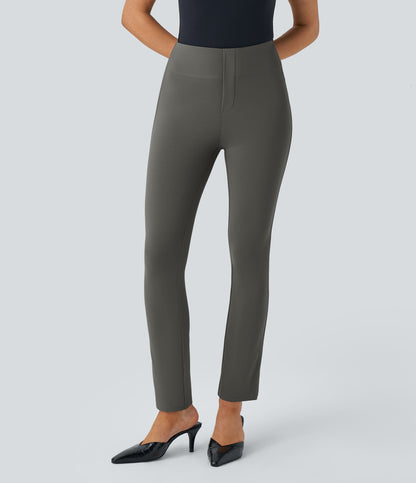 High Waisted Pocket Tapered Work Pants