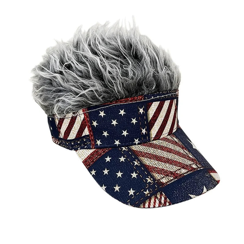American Flag Wig Hat Celebrate 250 Years of American Heritage in Style!