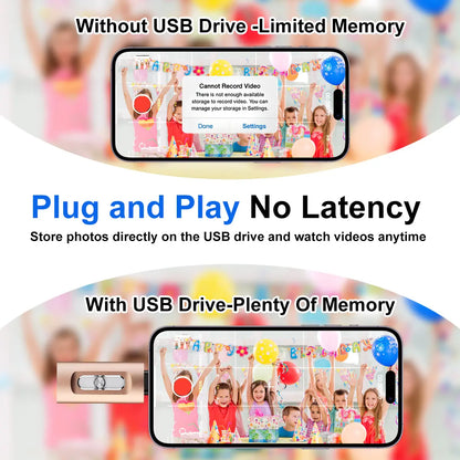 Portable 4-in-1 High Speed Flash Drive, High SpeedUSB 3.0 Memory Storage