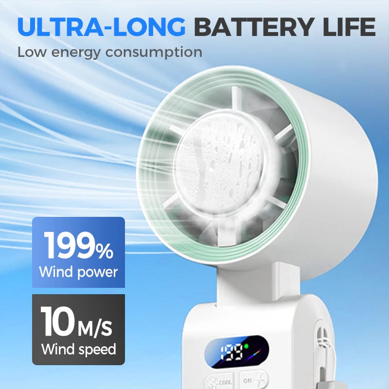 🔥Ends Today: 70% OFF! 🔥2026 Flagship 5-in-1 Foldable Handheld Cooling Fan