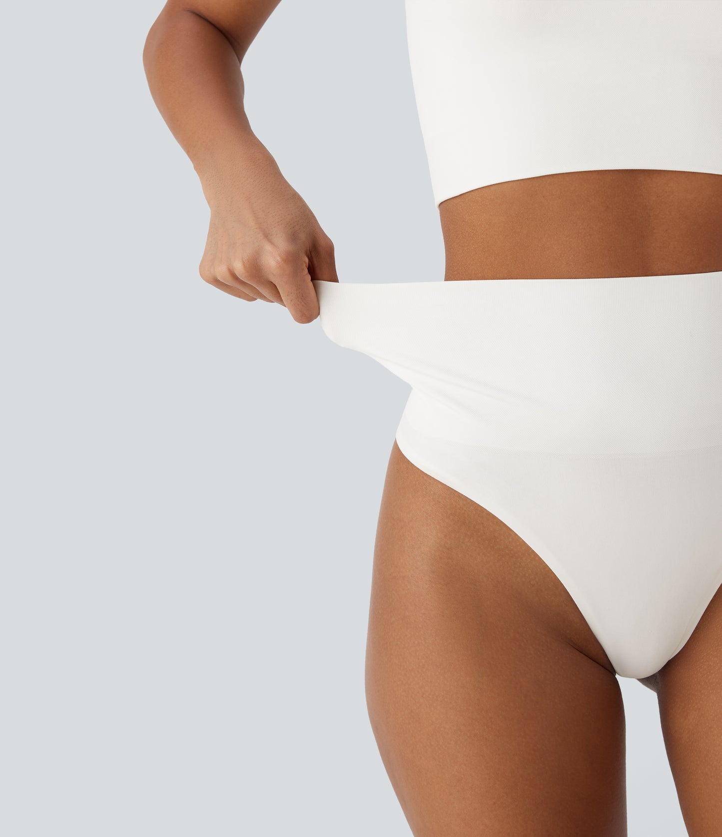 Seamless Flow High Waisted Tummy Control Lounge Shapewear Thong